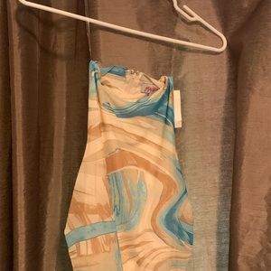 Ruched evening garment